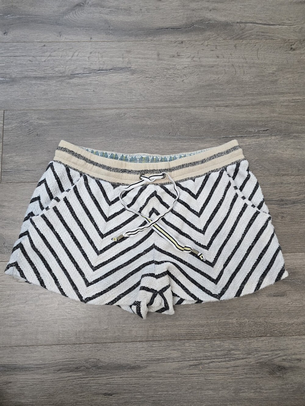 Saturday Sunday Flowy Striped Shorts Loose Fit Casual Fun Funky